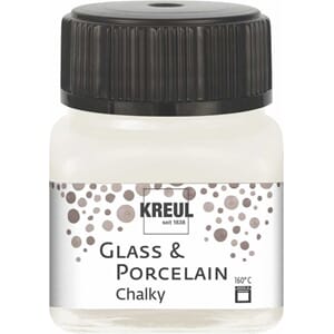 Glass- og porselensmaling - Chalky White Cotton matt, 20ml