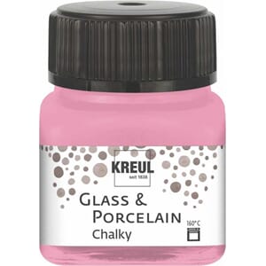 Glass- og porselensmaling - Chalky Candy Rose matt, 20ml