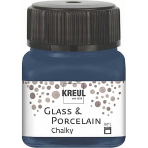 Glass- og porselensmaling - Chalky Navy Blue matt, 20ml
