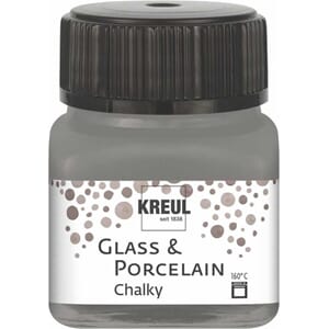 Glass- og porselensmaling - Chalky Smoky Stone matt, 20 ml