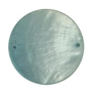 Skjellperle - Lagoon disk formet, str 30 mm