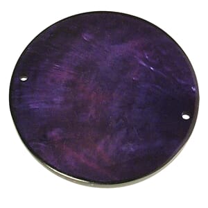 Skjellperle - Lilla disk formet, str 40 mm