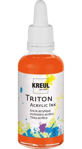 Triton Acrylic Ink - Orange, 50 ml