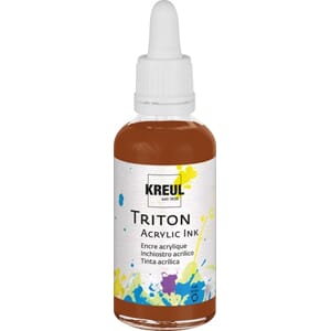 Triton Acrylic Ink - Dark Oxide Brown, 50 ml