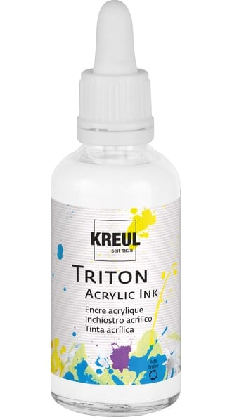 Triton Acrylic Ink - White, 50 ml