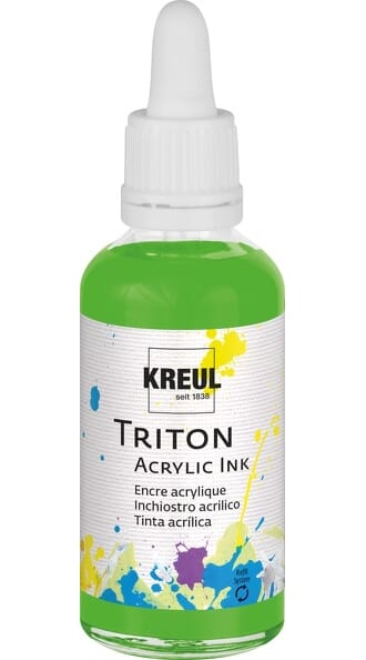 Triton Acrylic Ink - Yellowih Green, 50 ml