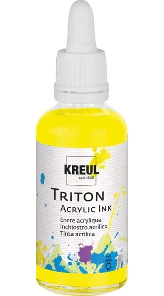 Triton Acrylic Ink - Flourescent Yellow, 50 ml
