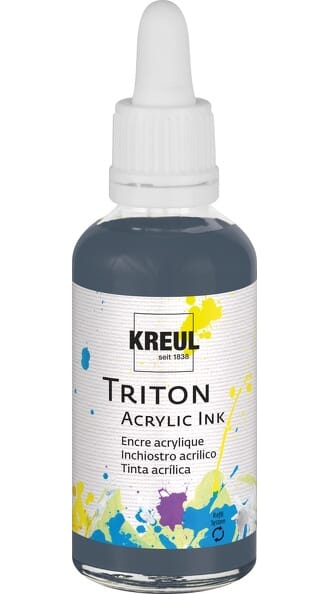 Triton Acrylic Ink - Graphite, 50 ml