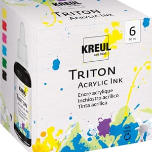 Triton Acrylic Ink Set of 6, each 50 ml