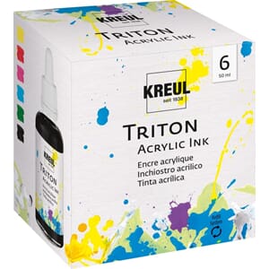 Triton Acrylic Ink Set of 6, each 50 ml