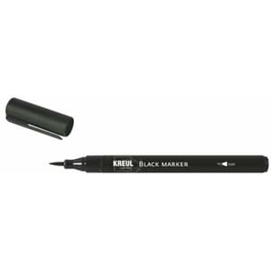 Black marker - Brush tip, 1/Pkg