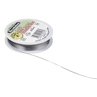 Jewellery wire - Sølvfarget med belegg, rull 9.2 meter