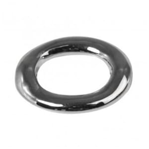 Smykkedel - Oval, silver, 20x23 mm, 1stk