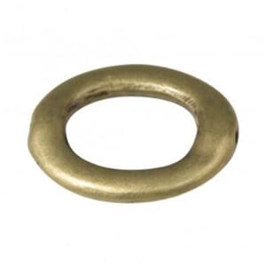 Smykkedel - Oval, gold matt, 20x23 mm, 1/Pkg