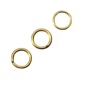 Ring 7 mmm - 10 stk - Gullfarget