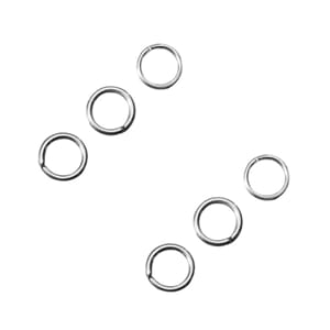 Ring 9 mm - 10 stk - Sølv