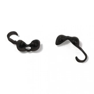 Knuteskjuler - Sort metall, 3mm ø, 10/Pkg