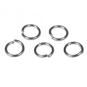 Ringer til smykkelaging, str 7mm, platinum, 50 stk