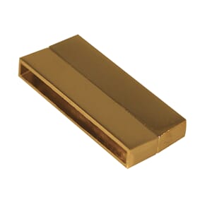 Metalllås 43 mm - Gullfarget, 2 deler