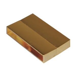 Metalllås 33 mm - Gullfarget, 2 deler
