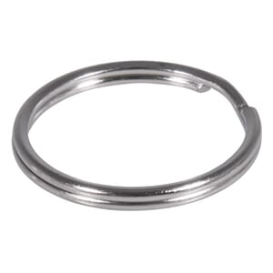 Nøkkelring - Sølvfarget metall, str 25 mm, 6/Pkg