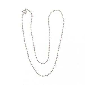Kulelenke for smykkelaging, sølvfarget, 1.5 mm, 42 cm, 1/Pkg