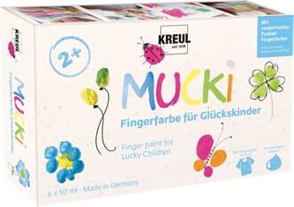 MUCKI Kids Craft Paint - Lykke, 6x50 ml