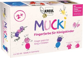 MUCKI Kids Craft Paint - Kongelig, 6x50 ml