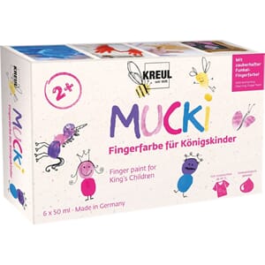 MUCKI Kids Craft Paint - Kongelig, 6x50 ml