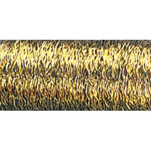 Effekt tråd - Gullfarget metalltråd, 0,22 mm, spole 60 m