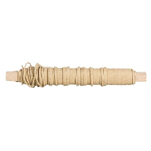 Wire med papiromslag - Natur, 0.55 mm, 20 m