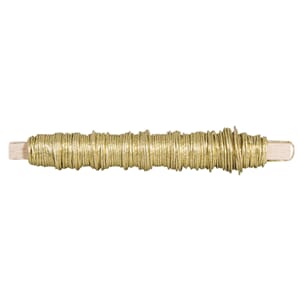 Wire med papiromslag - Gull, 0.55 mm, 20 m