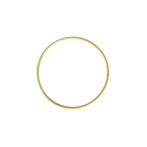Metal ring - Gullfarget metall, str 10 cm, 1 stk