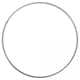 Metal ring - Sølvfarget metall, str 25 cm, 1 stk