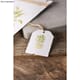 Metall tags med opphengshull, str 4.5x6.5 cm, 3 stk