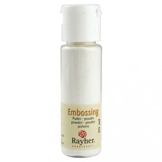 Embossing pulver - White, opaque, bottle 20 ml