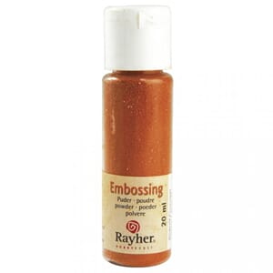 Embossing pulver - Orange, opaque, bottle 20 ml