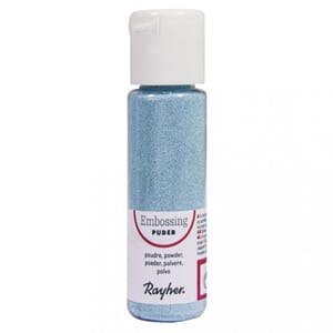 Embossing pulver - Light blue, bottle 20 ml