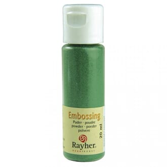 Embossing pulver - Evergreen, opaque, bottle 20 ml