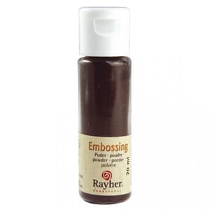 Embossing pulver - Dark brown, opaque, bottle 20 ml