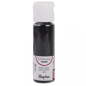 Embossing pulver - Black, opaque, bottle 20 ml