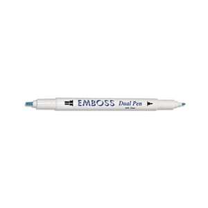 Emboss-Dual-Pen, 2 sides, transparent