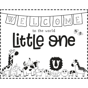 Stempel - Welcome little one, str 7x10 cm