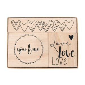 Stempler - Love, samlepakke, 3 stk