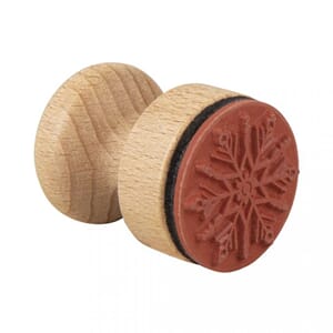 Stempel - Julestjerne, str 30 mm, montert