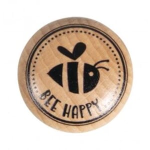 Stempel - Be Happy, str 30 mm, montert