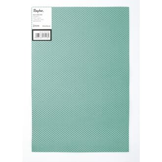 Mosegummi - Mint prikket, 2 mm, str 30x45 cm, 1/Pkg