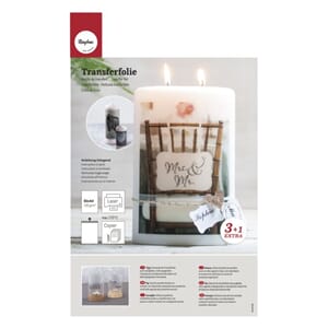 Transfer folie, str A4, til laserprinter, 4 ark