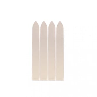 Voks selg - Hvit metallik for seglstempel, 4 stk
