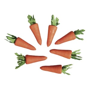 Vatt figurer - Gulrøtter, str 30 mm, 7 stk